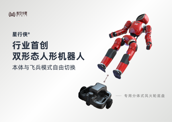 七星策略 数字华夏正式发布星行侠 为全球首款双形态人形机器人